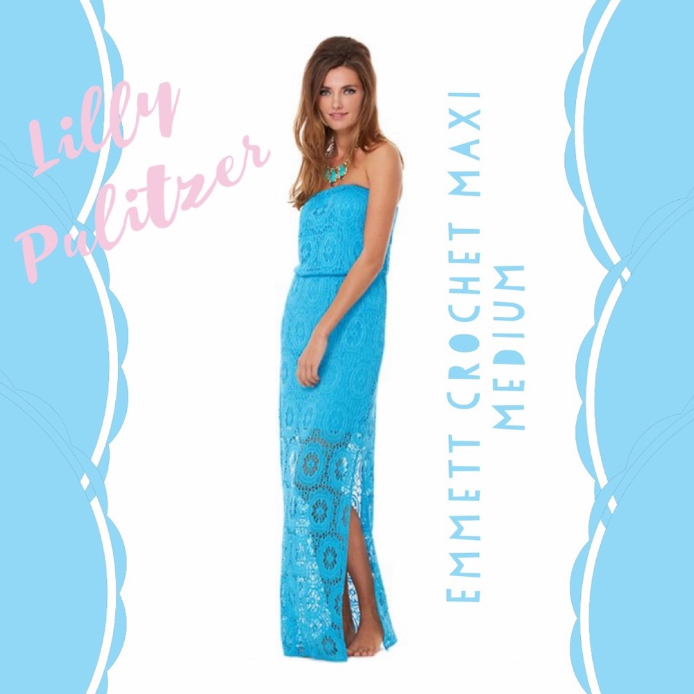 Lilly Pulitzer Emmett Crochet Lace Maxi Dress